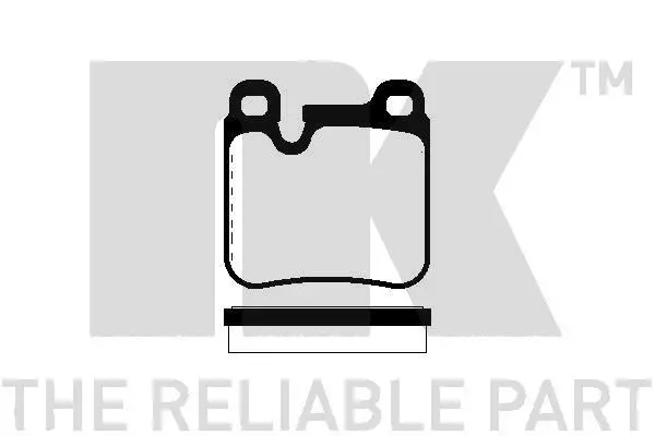 Handler.Part Brake pad set, disc brake NK 225607 1