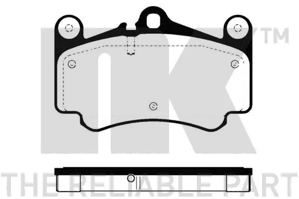 Handler.Part Brake pad set, disc brake NK 225609 1