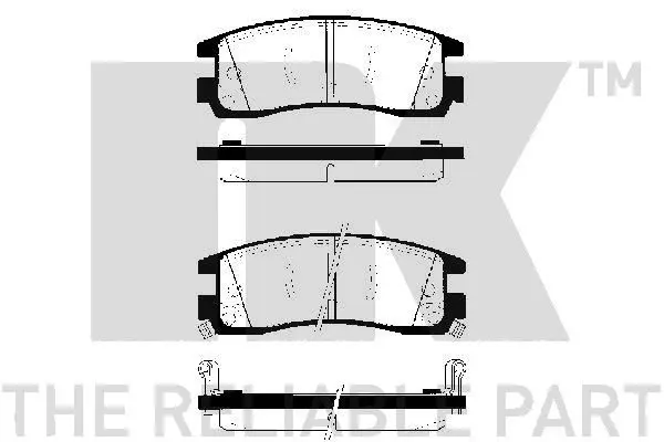 Handler.Part Brake pad set, disc brake NK 229218 1