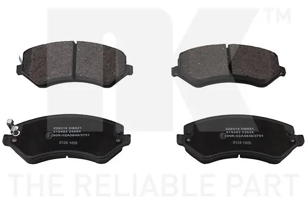 Handler.Part Brake pad set, disc brake NK 229318 1