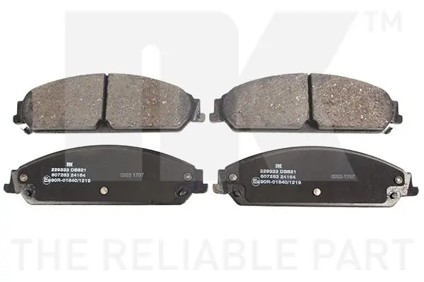 Handler.Part Brake pad set, disc brake NK 229333 1