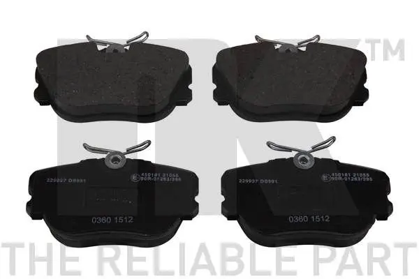 Handler.Part Brake pad set, disc brake NK 229937 1