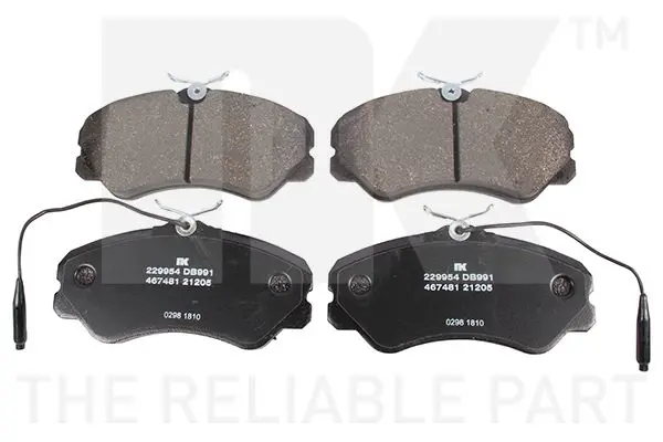 Handler.Part Brake pad set, disc brake NK 229954 1