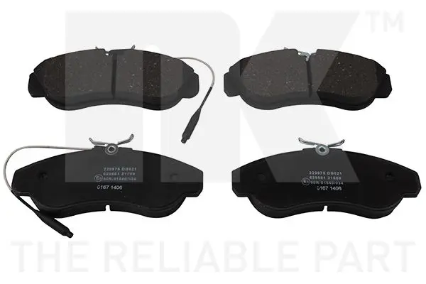 Handler.Part Brake pad set, disc brake NK 229975 1