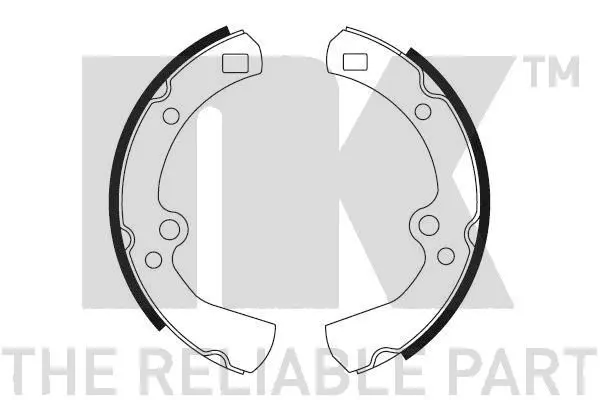 Handler.Part Brake shoe set, parking brake NK 2722214 1