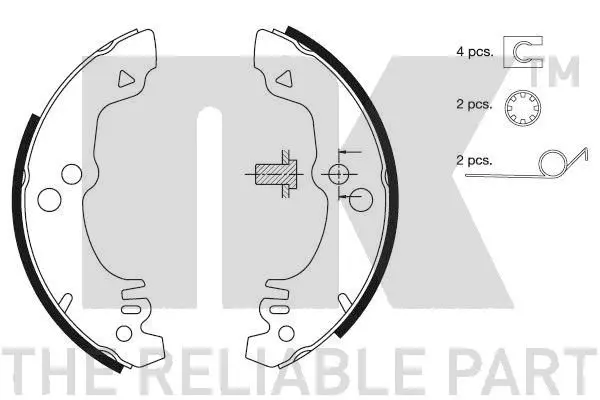 Handler.Part Brake shoe set NK 2725282 1