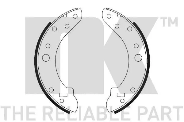 Handler.Part Brake shoe set, parking brake NK 2740093 1