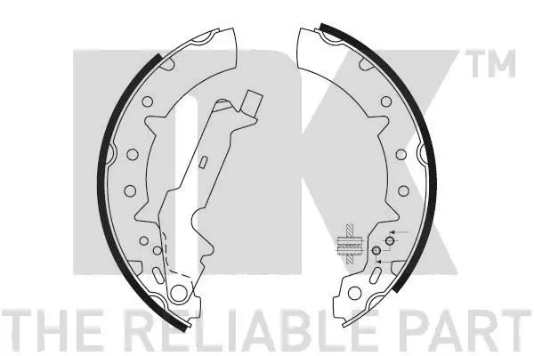 Handler.Part Brake shoe set, parking brake NK 2745654 1