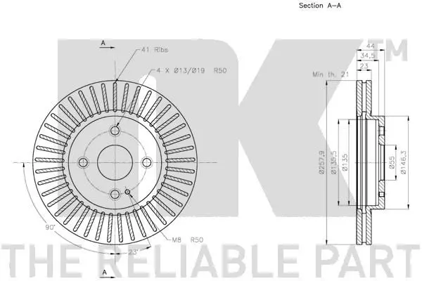 Handler.Part Brake disc NK 313267 3