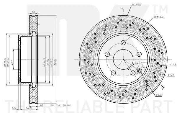 Handler.Part Brake Disc NK 3133110 3