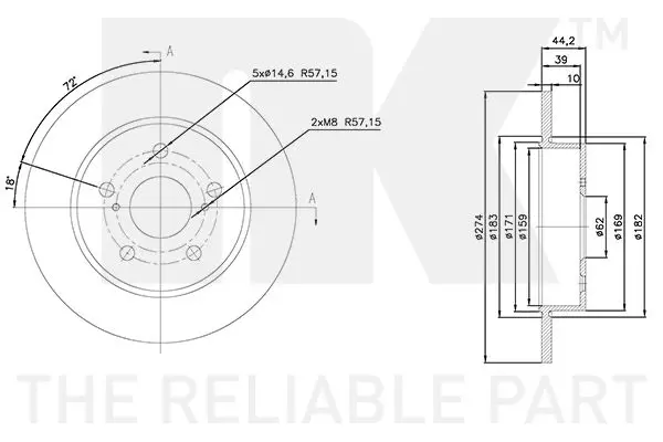 Handler.Part Brake Disc NK 3145101 3