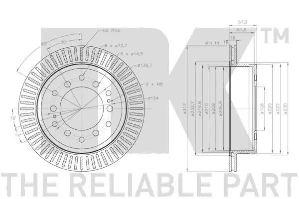 Handler.Part Brake disc NK 3145177 3