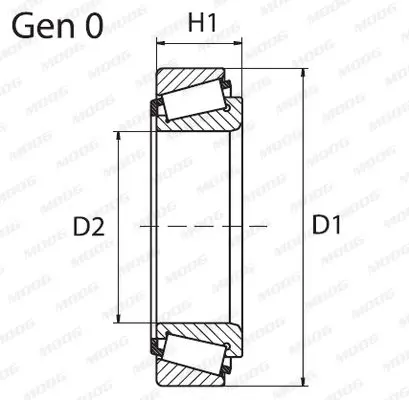 Handler.Part Wheel bearing kit MOOG AUWB11000 2