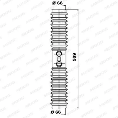 Handler.Part Bellow set, steering MOOG K150064 1