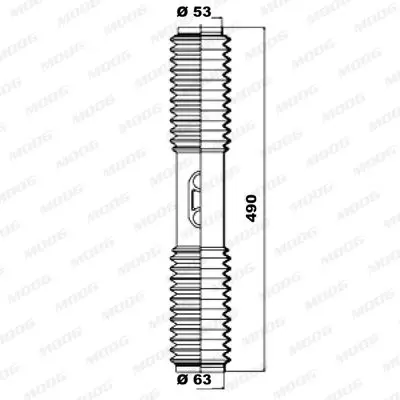 Handler.Part Bellow set, steering MOOG K150078 1