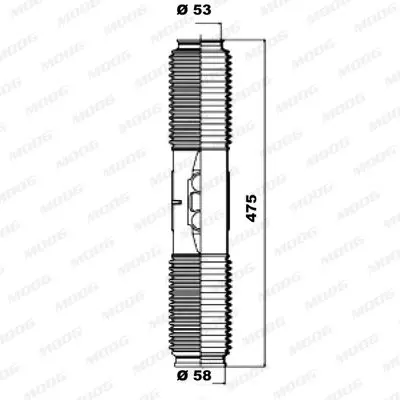 Handler.Part Bellow set, steering MOOG K150079 1