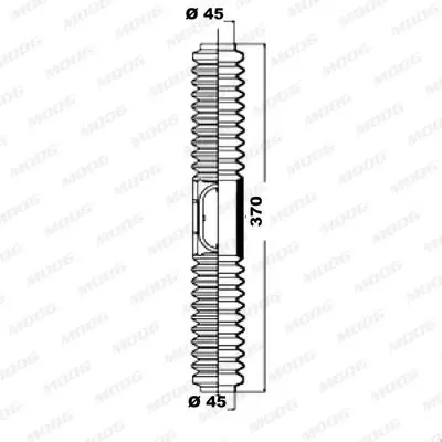 Handler.Part Bellow set, steering MOOG K150099 1