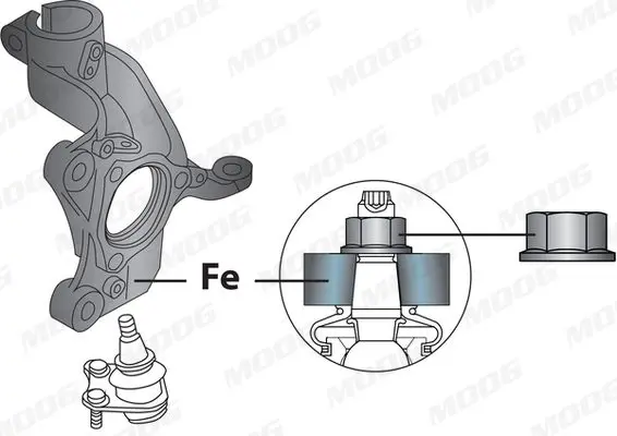 Handler.Part Ball joint MOOG VOBJ1859 3