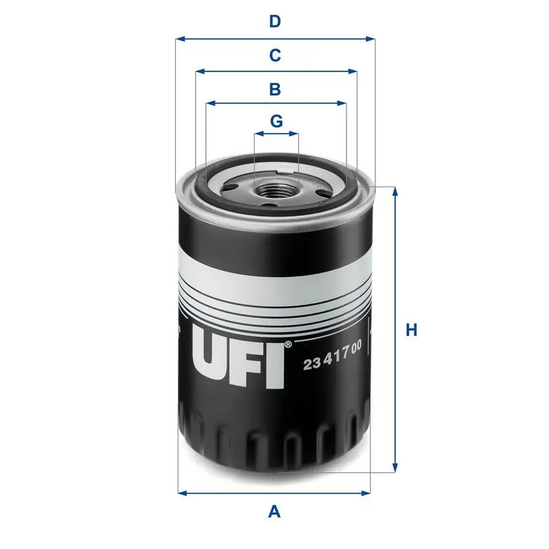 Handler.Part Oil filter UFI 2341700 1