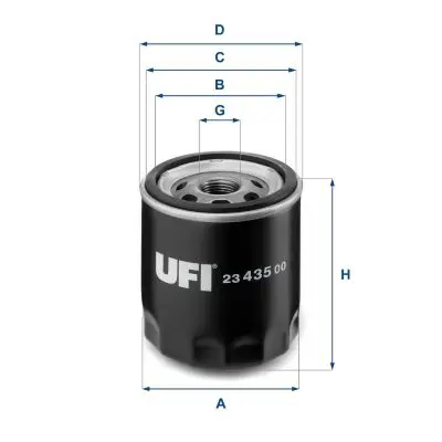 Handler.Part Oil filter UFI 2343500 1