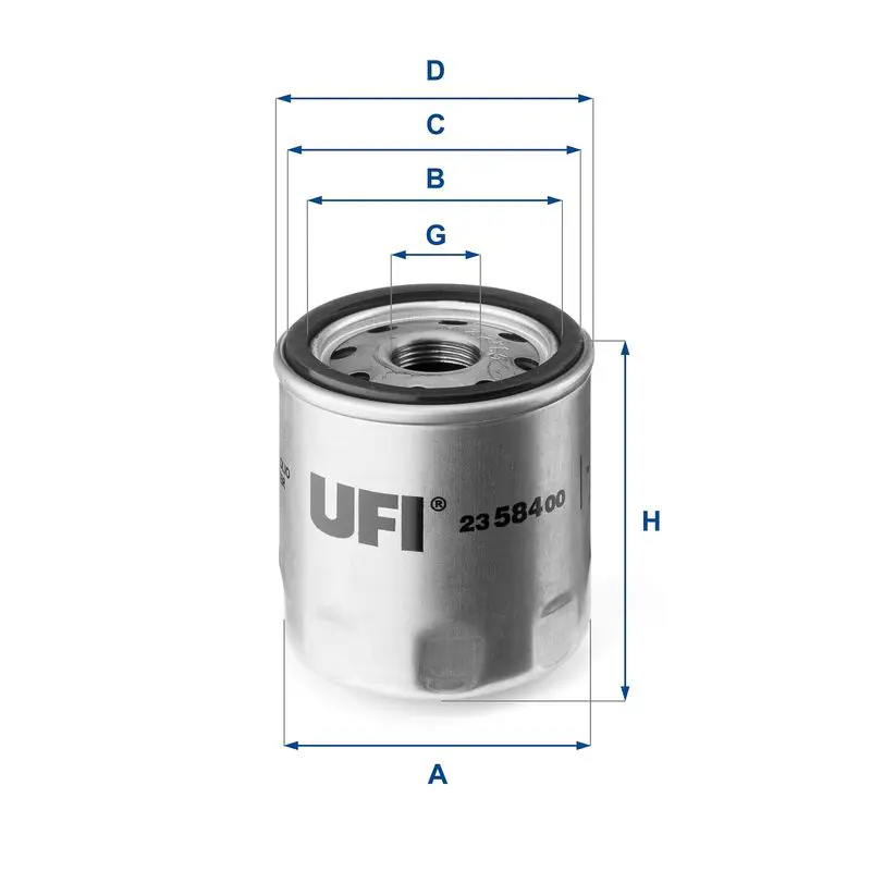 Handler.Part Oil filter UFI 2358400 1