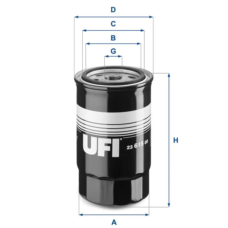 Handler.Part Oil Filter UFI 2361500 1