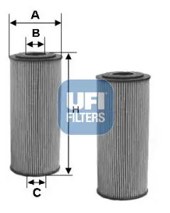 Handler.Part Oil filter UFI 2513300 1