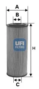 Handler.Part Oil filter UFI 2513200 1