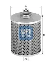 Handler.Part Hydraulic filter, steering system UFI 2542700 1