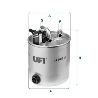 Handler.Part Fuel filter UFI 2402601 1