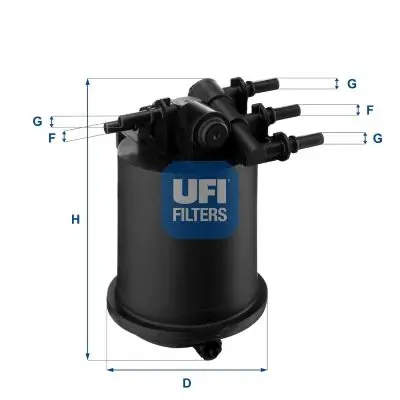 Handler.Part Fuel filter UFI 2408600 1