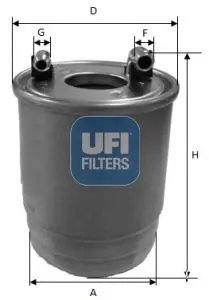 Handler.Part Fuel filter UFI 2411200 1