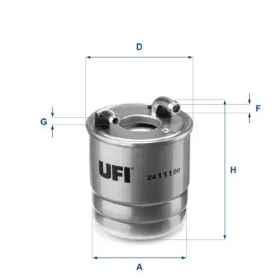 Handler.Part Fuel filter UFI 2411100 1