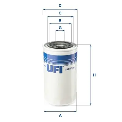 Handler.Part Fuel filter UFI 2431300 1