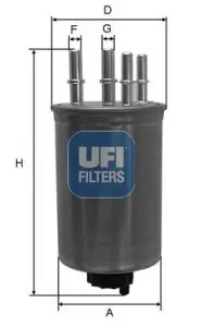 Handler.Part Fuel filter UFI 2413000 1