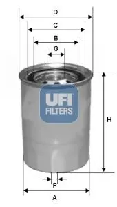 Handler.Part Fuel filter UFI 2433900 1