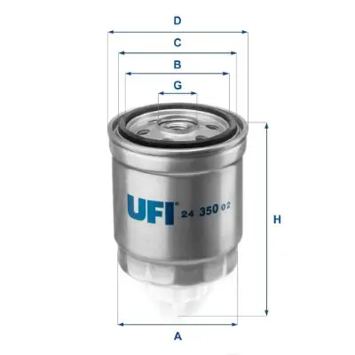 Handler.Part Fuel filter UFI 2435002 1