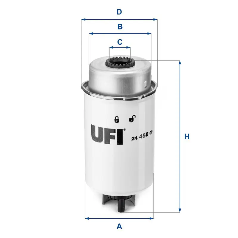 Handler.Part Fuel filter UFI 2445600 1