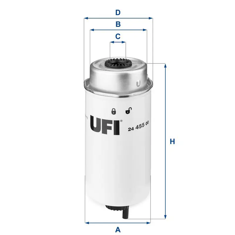 Handler.Part Fuel filter UFI 2445500 1