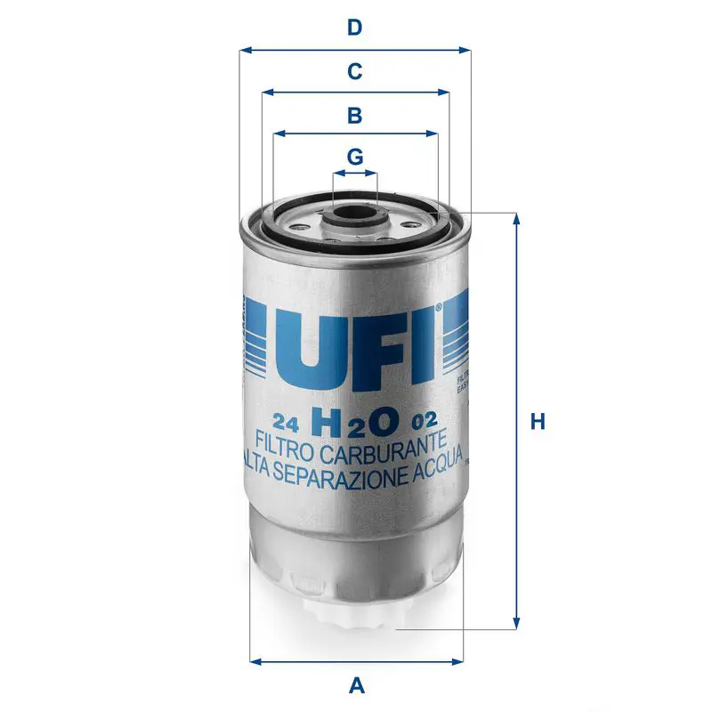 Handler.Part Fuel filter UFI 24H2O02 1