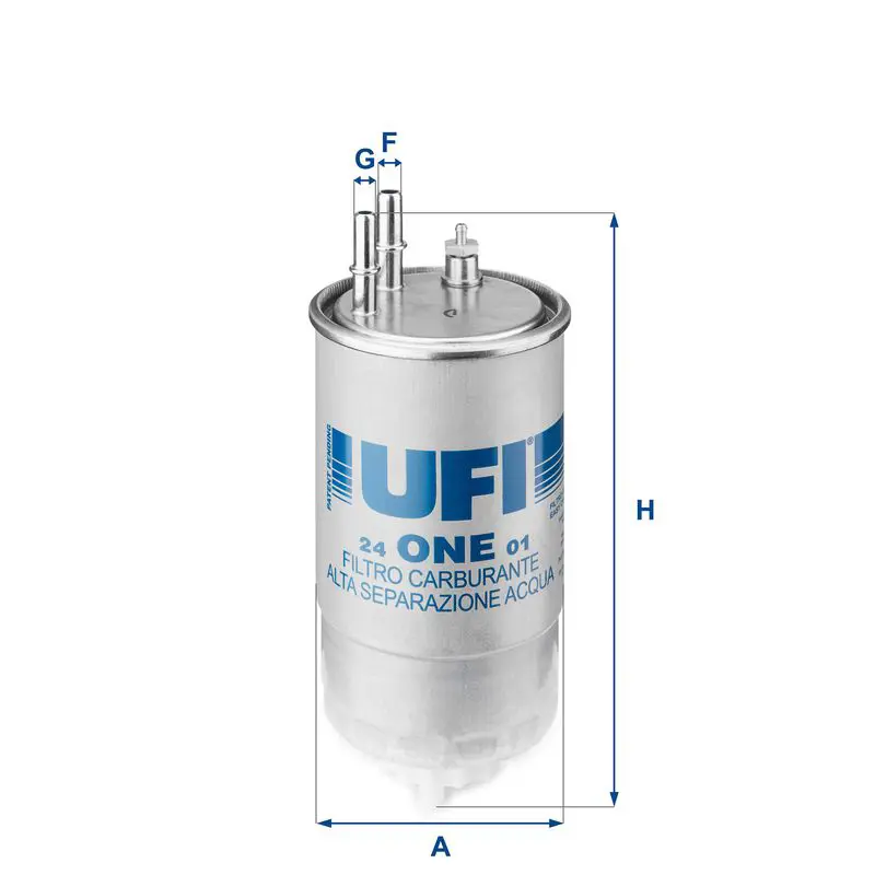 Handler.Part Fuel filter UFI 24ONE01 1