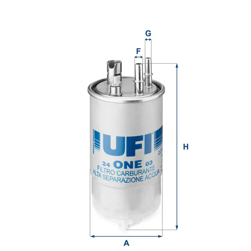 Handler.Part Fuel filter UFI 24ONE03 1