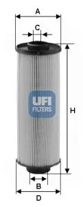 Handler.Part Fuel filter UFI 2600400 1