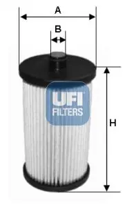 Handler.Part Fuel filter UFI 2605700 1