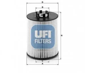 Handler.Part Fuel filter UFI 2608100 1