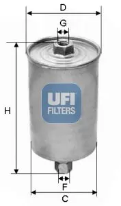 Handler.Part Fuel filter UFI 3159400 1