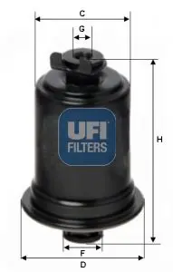 Handler.Part Fuel filter UFI 3155800 1