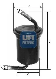 Handler.Part Fuel filter UFI 3166400 1