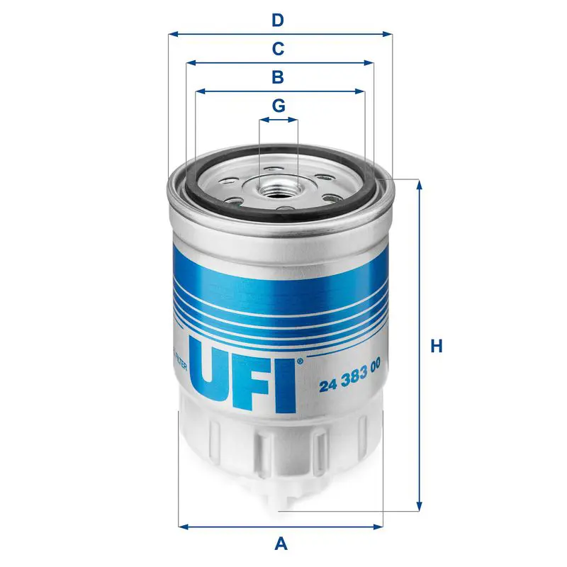 Handler.Part Fuel filter UFI 2438300 1