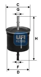 Handler.Part Fuel filter UFI 3162400 1